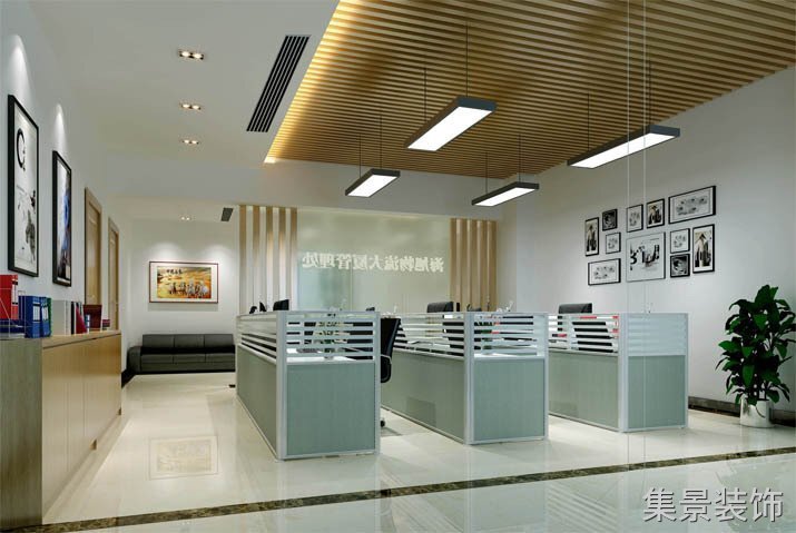 辦公區裝修效果圖2